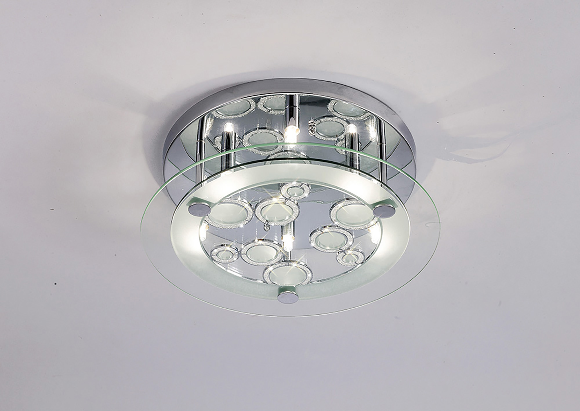 IL30984  Destello Crystal  Flush Ceiling 6 Light